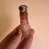 Vintage Floral Frosted Glass Perfume Bottle - 2