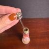 Vintage Floral Frosted Glass Perfume Bottle - 5