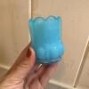 Trio of Blue Pressed Glass Pieces - 4