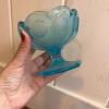 Trio of Blue Pressed Glass Pieces - 5
