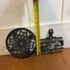 Pair of Cast-Iron Decorative Trivets - 5