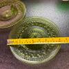 Green Glass Dessert Ware, Plates and Vases Lot - 7