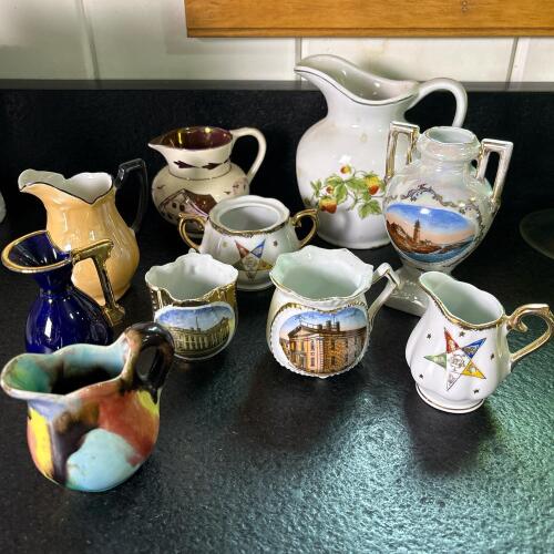 Assorted Vintage Miniature Creamers and Pitchers