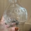 Pair of Glass Oil Lamps With Metal Burner Fittings - 7
