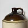 Stoneware Jug With Eagle Motif & Brown Top - 2