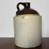 Stoneware Jug With Eagle Motif & Brown Top - 3
