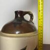 Stoneware Jug With Eagle Motif & Brown Top - 7