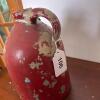 Distressed Red Stoneware Jug - 7