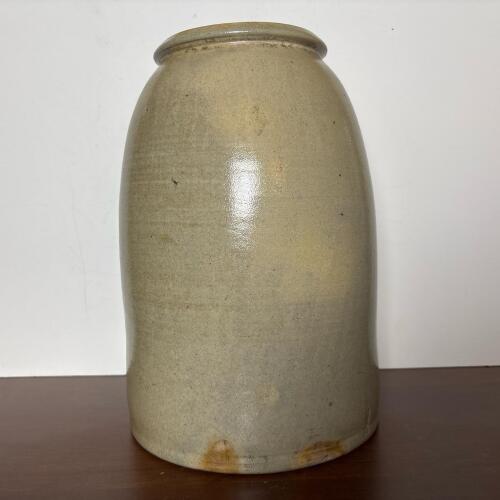 Large Salt-Glazed Stoneware Crock