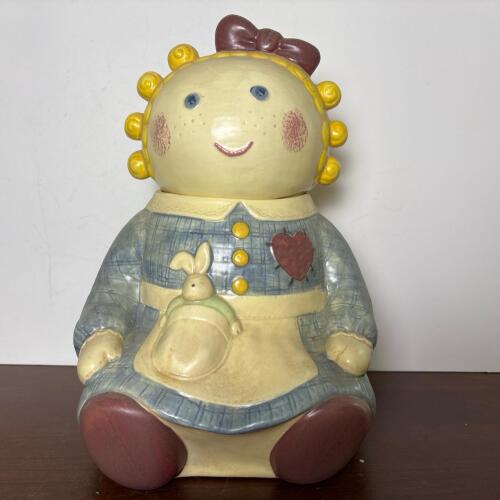 Vintage Doll-Shaped Ceramic Cookie Jar