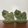 Cast Metal Pekingese Dog Bookends