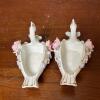 Pair of Ceramic Swan Trinket Dishes With Applied Roses - 5