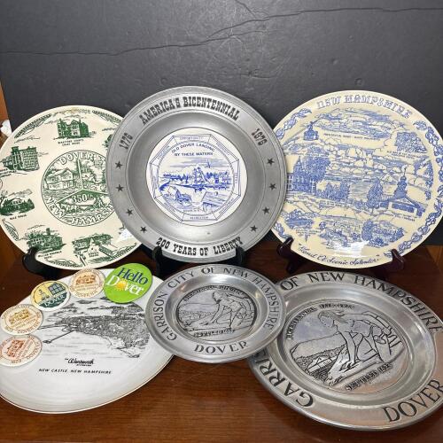 Dover & New Hampshire Decorative Plates & Buttons