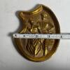Brass Old Gold Cigarettes Ashtray and Shield-Shaped Brass Dish - 7