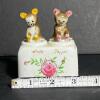 Bear Salt and Pepper Shakers with Hand-Painted Floral Design - 6