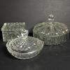 Pressed Glass Candy Dishes and Trinket Boxes