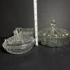 Pressed Glass Candy Dishes and Trinket Boxes - 3