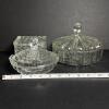 Pressed Glass Candy Dishes and Trinket Boxes - 4