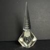 Art Deco-Style Faceted Glass Perfume Bottle with Stopper - 2