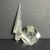 Art Deco-Style Faceted Glass Perfume Bottle with Stopper - 6