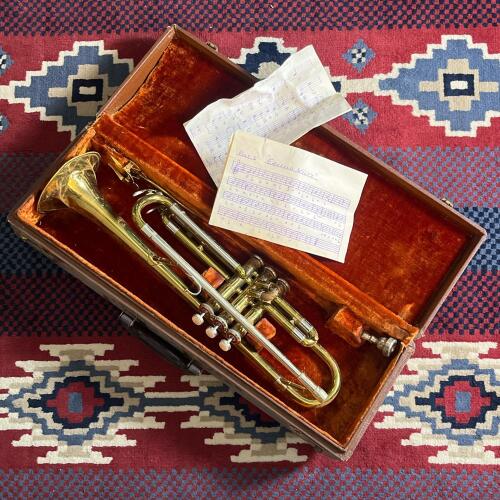 King Cleveland Trumpet with Case and Sheet Music