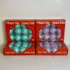 Pearl Glo Xmas Tree Plastic Ornaments by Napin in Original Boxes