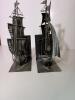 Pair of Metal Sailboat Bookends Nautical-Style - 2