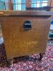 Antique-Style Wooden Storage Trunk with Turned Legs - 3
