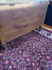 Antique-Style Wooden Storage Trunk with Turned Legs - 4