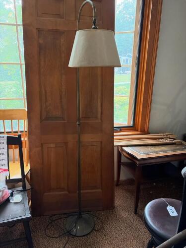 Bradley & Hubbard Brass Floor Lamp with Shade
