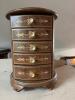 Music Box Jewelry Chest with Drawers