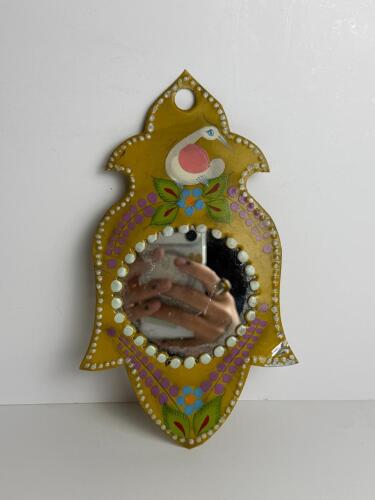 Small Mexican Folk Art Tin Mirror