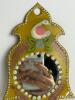 Small Mexican Folk Art Tin Mirror - 3