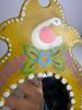 Small Mexican Folk Art Tin Mirror - 10
