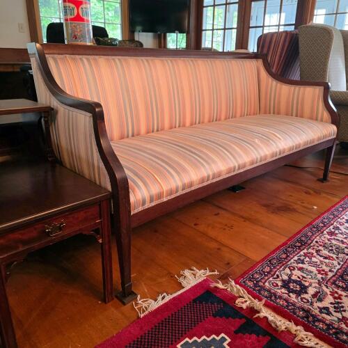 Upholstered Settee in the Federal Style