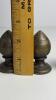 Brass Acorn-Style Finials with Patina - 4