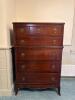 Traditional Mahogany-Style Tall Chest of Drawers - 3