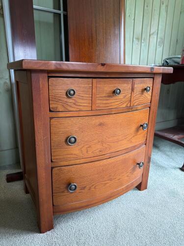 Night Stand Mission-Style Wood Side Table