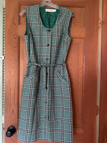 Vintage Pendleton Plaid Wool Dress