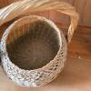 Wicker Basket With Woven Handle - 2