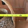 Wicker Basket With Woven Handle - 6