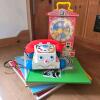 Fisher-Price Music Box Teaching Clock and Chatter Telephone with PlaySkool Puzzles