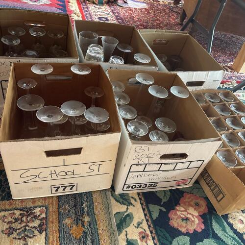 Large Lot of Glass & Plastic Drinkware