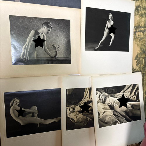 Vintage Nude Female Figure Study Photographs from 1945
