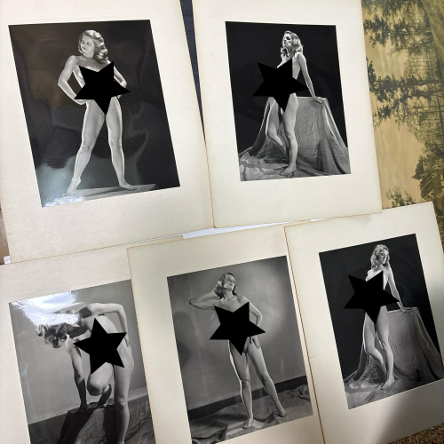 Vintage Nude Female Figure Study Photographs