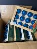 Shiny Brite Glass Christmas Tree Ornaments Blue