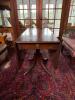 Mahogany Drop-Leaf Table in Federal Style with Drawer - 2