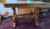Oak Trestle Dining Table in Late 20th Century Style - 2