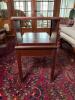 Two-Tier Mahogany Veneer End Table with Drawer - 4