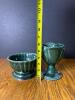 Hull USA Green Pedestal Compote and Bowl - 2